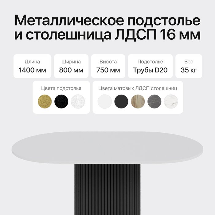 Обеденный стол Trubis Wood 140 с металлическим чёрным подстольем и белой столешницей - лучшие Обеденные столы в INMYROOM Обеденный стол Trubis Wood 140 с металлическим чёрным подстольем и белой столешницей - лучшие Обеденные столы в INMYROOM