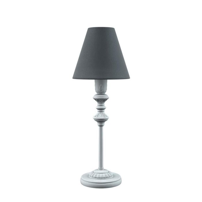 Настольная лампа Classic с абажуром темно-серого цвета