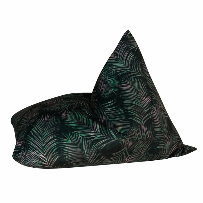 Кресло Пирамида тропики черно-зеленого цвета - купить Бескаркасная мебель по цене 4499.0