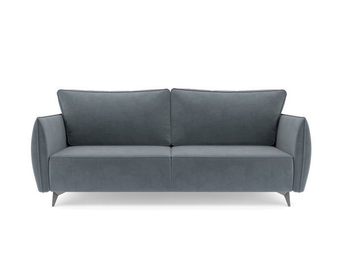 Прямой диван-кровать Осло серо-синего цвета - купить Прямые диваны по цене 41790.0