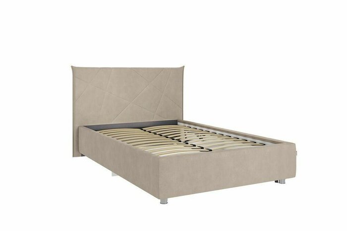Кровать Бест 120х200 бежевого цвета без подъемного механизма - купить Кровати для спальни по цене 24580.0