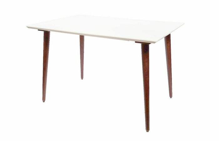Стол обеденный раскладной Монте коричнево-бежевого цвета