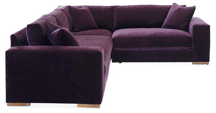 Диван Four фиолетового цвета - купить Угловые диваны по цене 243800.0