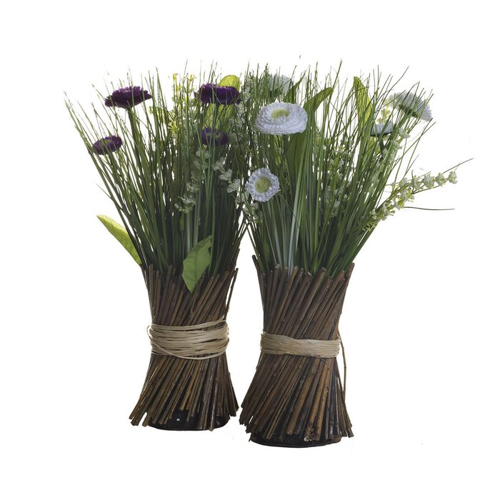  Букет маргариток фиолетовых  - купить Декоративные цветы по цене 1600.0