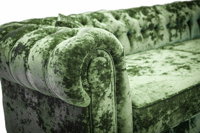 Прямой диван-кровать Честер Кинг зеленого цвета - лучшие Прямые диваны в INMYROOM