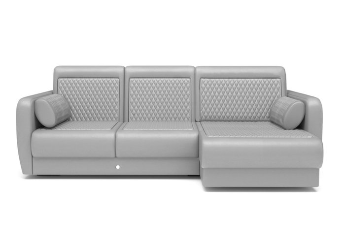 Угловой диван-кровать серого цвета