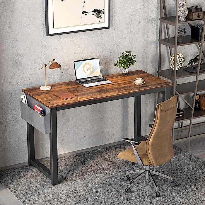 Офисный стол D004 120 коричневого цвета - лучшие Письменные столы в INMYROOM