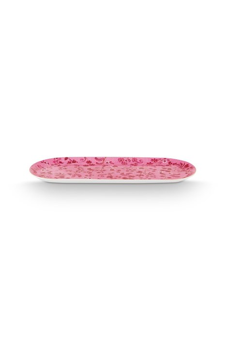 Блюдо для торта прямоугольное Jolie Flowes Pink розового цвета - купить Тарелки по цене 4474.0 Блюдо для торта прямоугольное Jolie Flowes Pink розового цвета - купить Тарелки по цене 4474.0