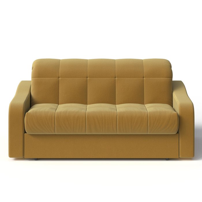 Диван-кровать Муррен 140 желтого цвета - купить Прямые диваны по цене 42990.0
