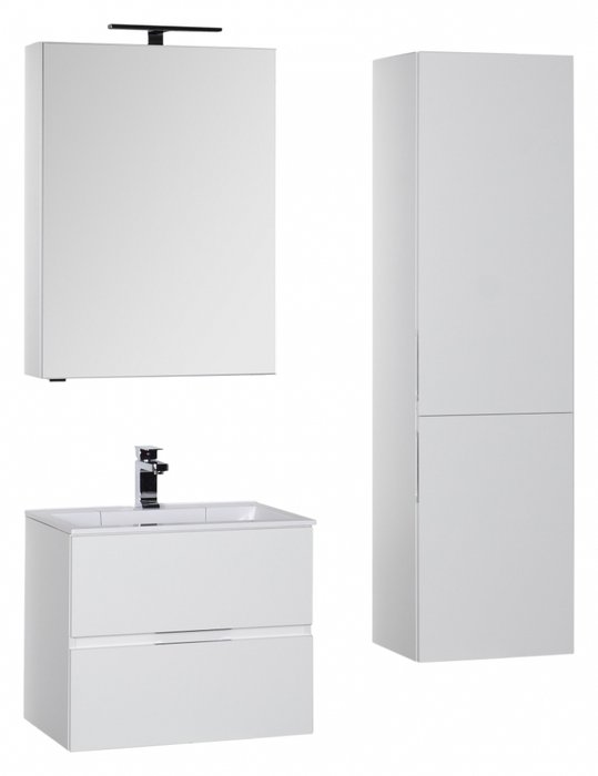Зеркало-шкаф Алвита белого цвета - купить Шкаф-зеркало по цене 18713.0
