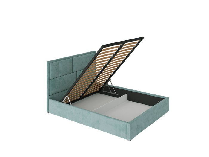 Кровать с подъемным механизмом Madison 180х200 мятного цвета - купить Кровати для спальни по цене 43500.0