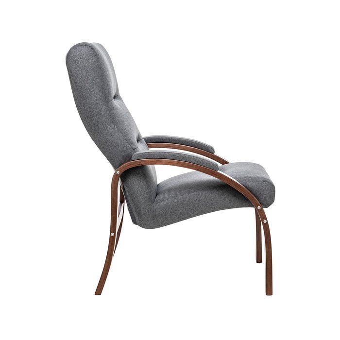Кресло Лион серо-коричневого цвета - лучшие Интерьерные кресла в INMYROOM