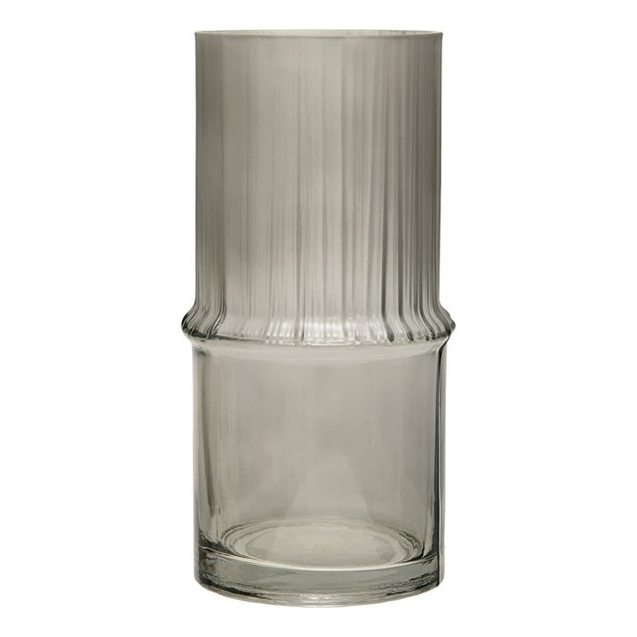 Декоративная ваза M из комбинированного стекла серого цвета - лучшие Вазы  в INMYROOM