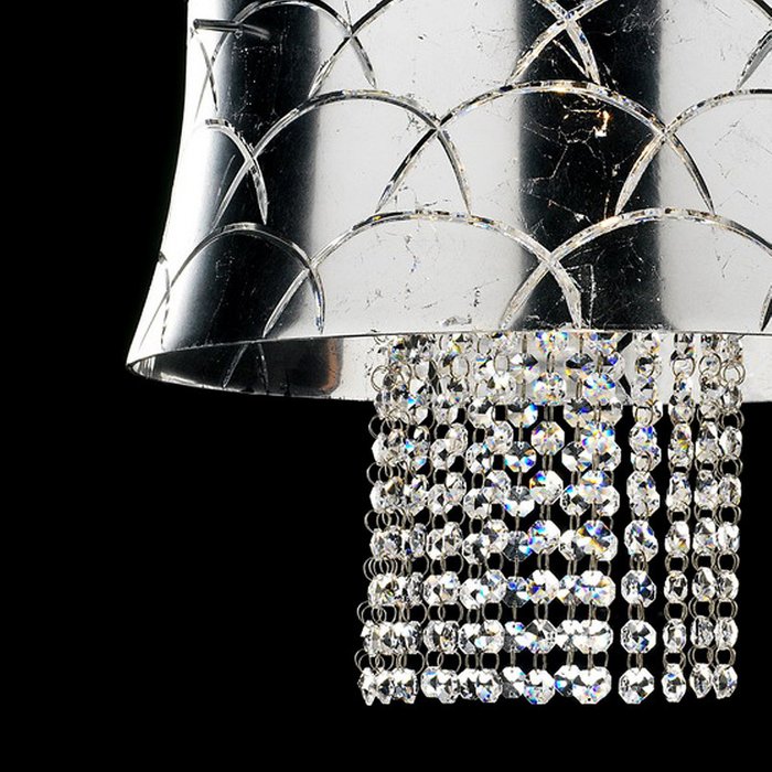 Подвесной светильник Illuminati с прозрачными подвесками из хрусталя - лучшие Подвесные светильники в INMYROOM