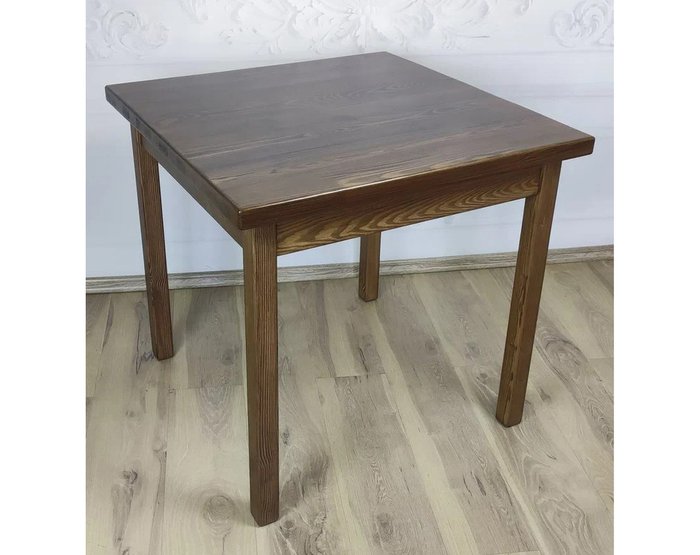 Обеденный стол Классика 70х70 коричневого цвета - купить Обеденные столы по цене 9571.0