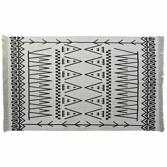 Ковер из полиэстера 160x250 бело-черного цвета