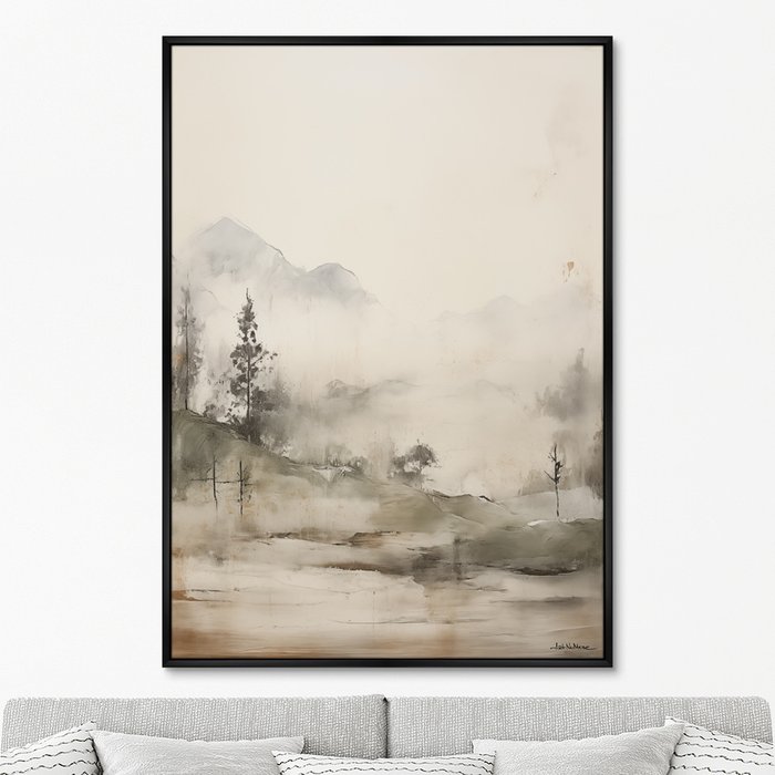 Репродукция картины Landscape collection, Mountain Mist, No 1, 2024г. - купить Картины по цене 24999.0