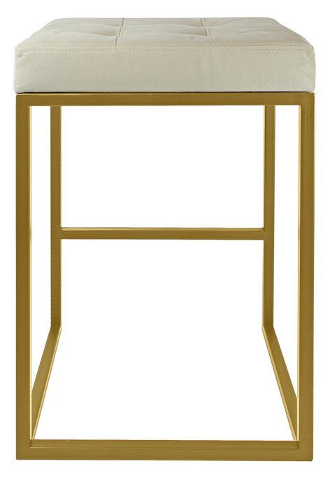 Стул полубарный Soho бежево-золотого цвета - лучшие Барные стулья в INMYROOM