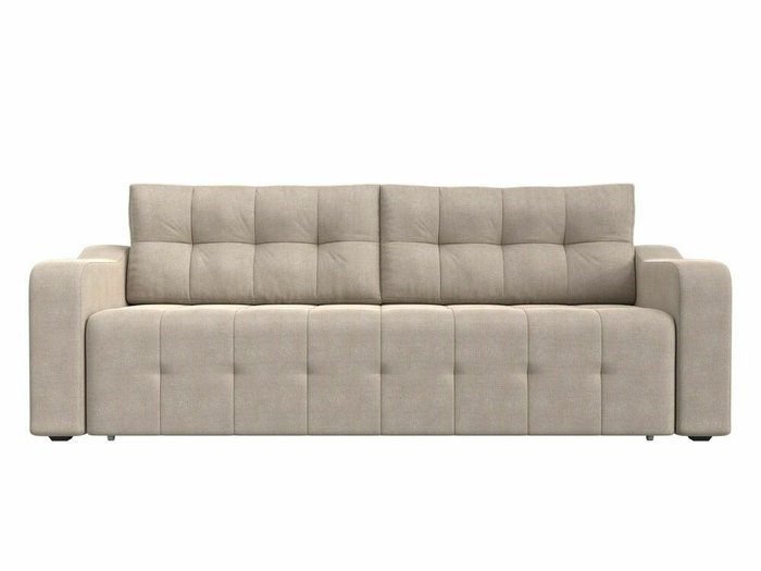 Прямой диван-кровать Лиссабон бежевого цвета - купить Прямые диваны по цене 46999.0