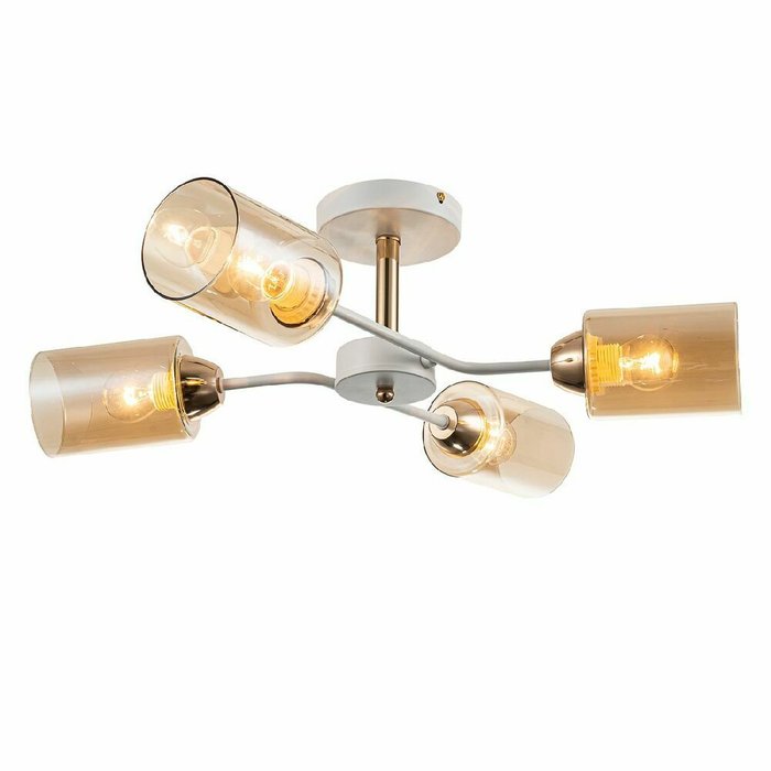 Люстра на штанге VERTIGO 1131/4P White/Gold (стекло, цвет золото) Люстра на штанге VERTIGO 1131/4P White/Gold (стекло, цвет золото)