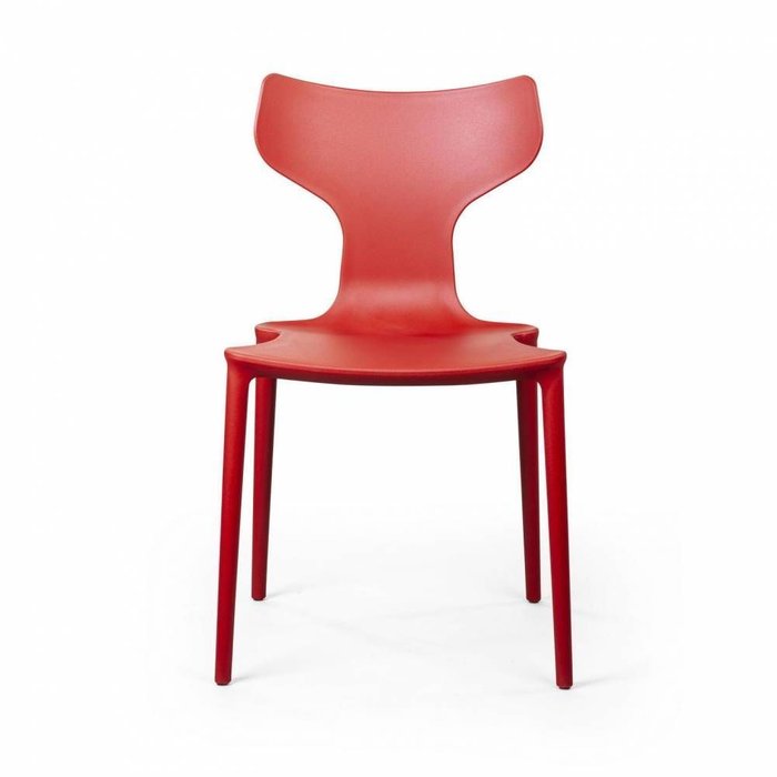 Стул Enzo красного цвета - лучшие Обеденные стулья в INMYROOM