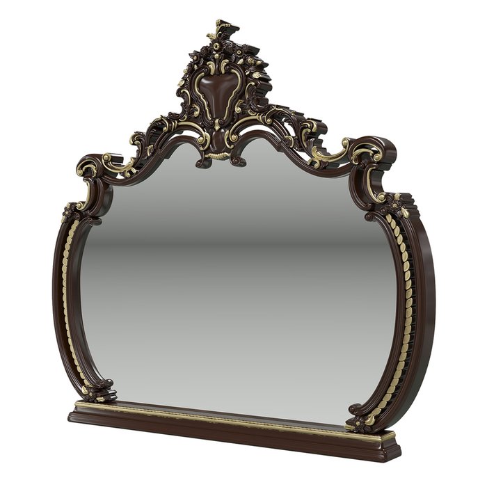 Настенное зеркало Шейх коричневого цвета - купить Настенные зеркала по цене 21357.0