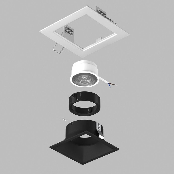 Светильник DOMINO QUADRO под LED модуль/лампу МR16 (214516+214507+214007) - купить Встраиваемые споты по цене 1397.0 Светильник DOMINO QUADRO под LED модуль/лампу МR16 (214516+214507+214007) - купить Встраиваемые споты по цене 1397.0