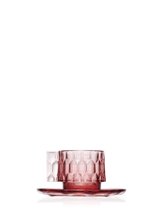 Чашка с блюдцем Jellies Family розового цвета - купить Чашки по цене 9600.0