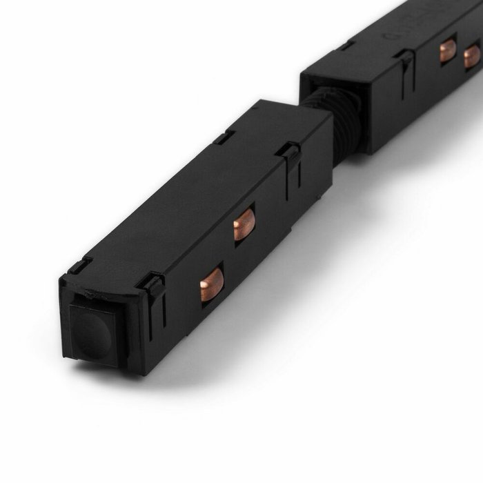 Прямой коннектор и планка Slim Magnetic черного цвета - купить Соединитель (коннектор) для треков по цене 886.0
