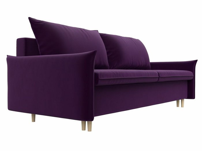 Прямой диван-кровать Хьюстон фиолетового цвета - лучшие Прямые диваны в INMYROOM