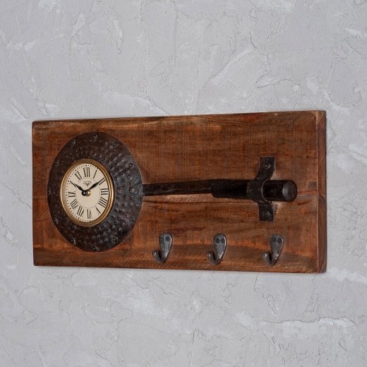 Часы настенные из антикварного дерева - купить Часы по цене 6200.0