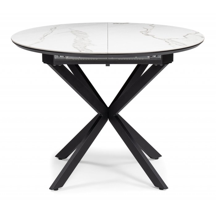 Раздвижной обеденный стол Сигел белого цвета - купить Обеденные столы по цене 42360.0