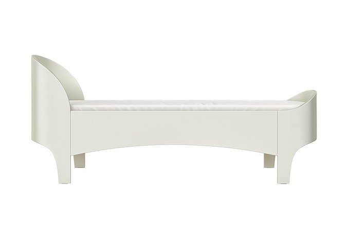 Кровать Elegance 85х185 молочного цвета - купить Одноярусные кроватки по цене 40900.0