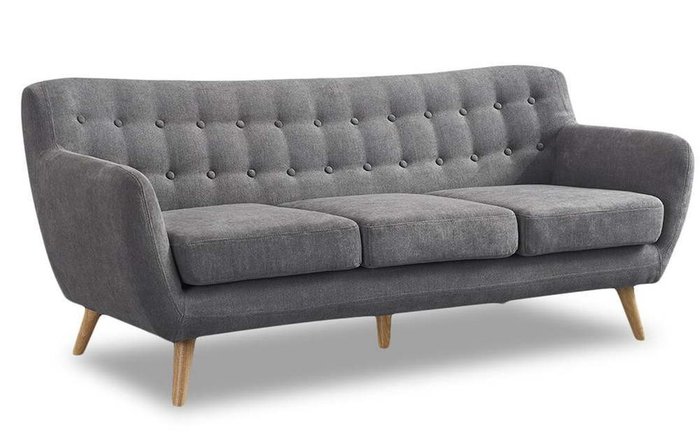 Прямой диван Copenhagen темно-серого цвета - лучшие Прямые диваны в INMYROOM