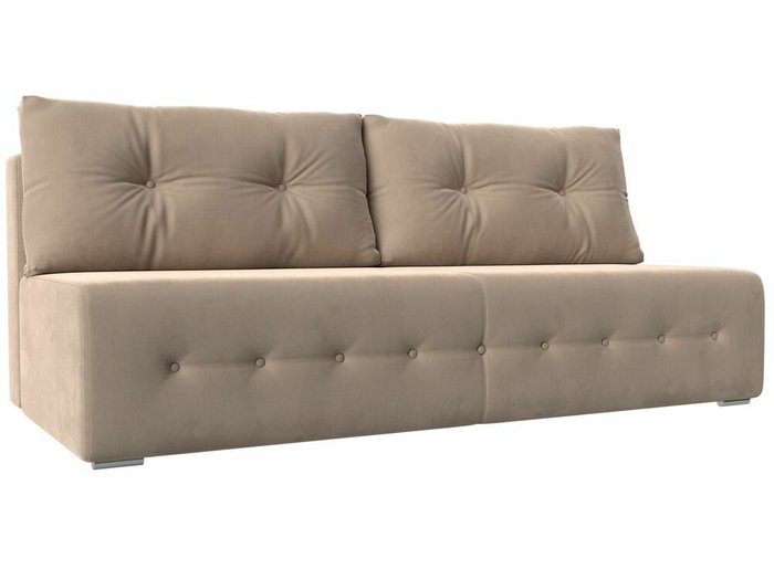 Прямой диван-кровать Лондон бежевого цвета