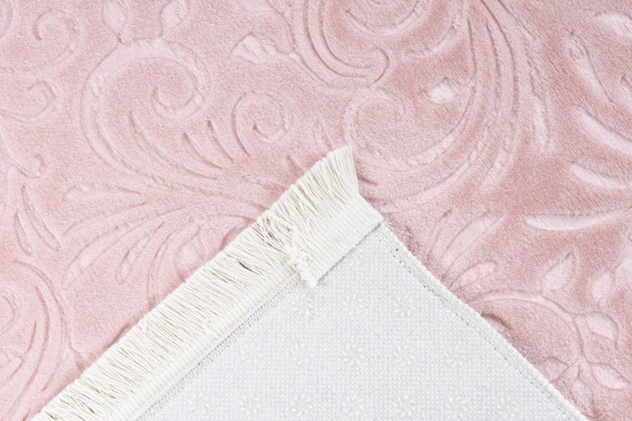 Рельефный ковер Peri 200x280 розового цвета - лучшие Ковры в INMYROOM
