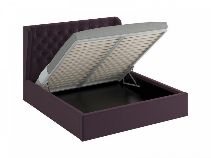 Кровать Jazz фиолетового цвета с подъемным механизмом 200х200 - купить Кровати для спальни по цене 79390.0