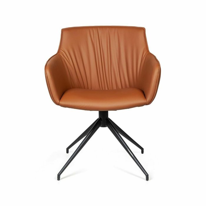 Обеденный стул-кресло Sofia коричневого цвета - купить Обеденные стулья по цене 39900.0