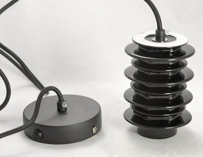 Подвесной светильник  Kingston черного цвета - купить Подвесные светильники по цене 4049.0