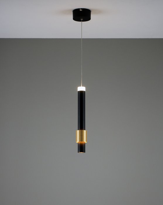 Подвесной светодиодный светильник Elli черно-золотого цвета - лучшие Подвесные светильники в INMYROOM