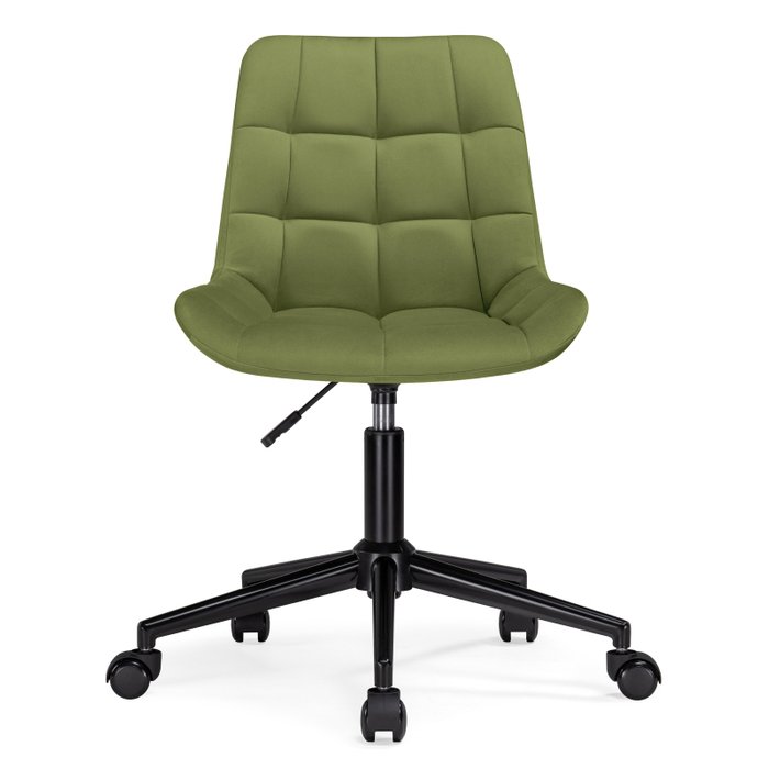 Офисный стул Честер зеленого цвета с черным основанием - купить Офисные кресла по цене 7590.0
