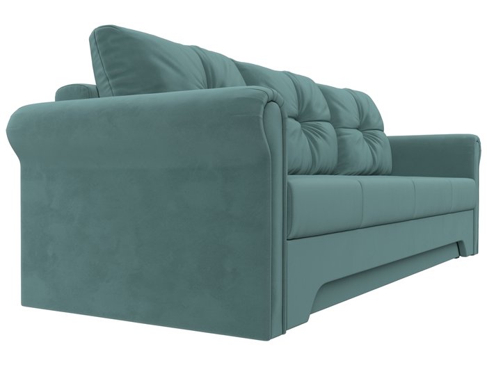 Прямой диван-кровать Европа темно-бирюзового цвета - лучшие Прямые диваны в INMYROOM
