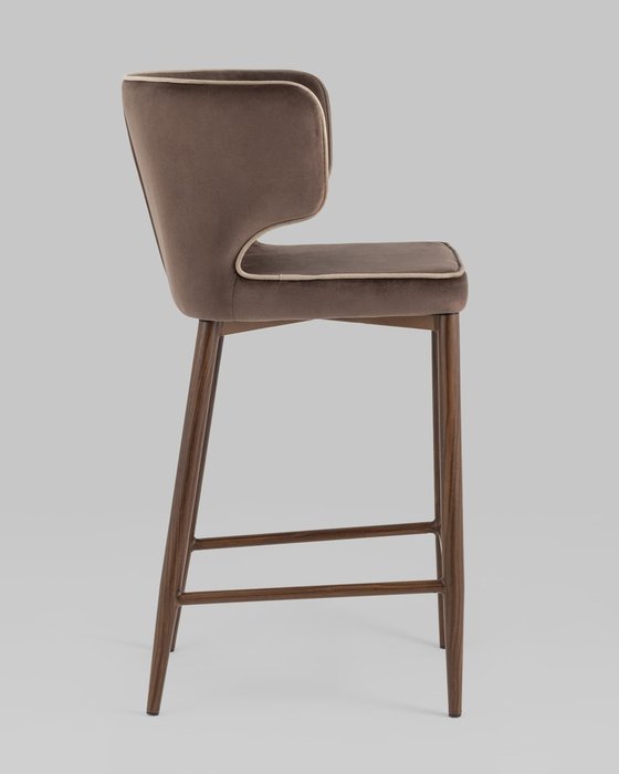 Стул полубарный Матео коричневого цвета - лучшие Барные стулья в INMYROOM
