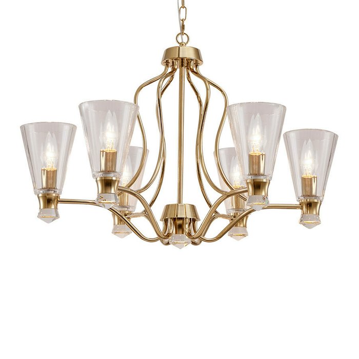 Люстра Newport 4730 Margaret 4736/C gold - купить Подвесные люстры по цене 78967.0 Люстра Newport 4730 Margaret 4736/C gold - купить Подвесные люстры по цене 78967.0