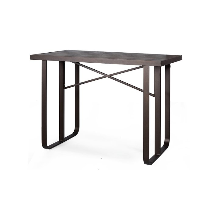 Стол барный Wicker черного цвета  - купить Барные столы по цене 40401.0