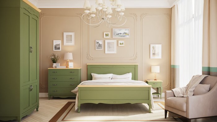  Кровать Кассис из массива бука 140х200 - лучшие Кровати для спальни в INMYROOM