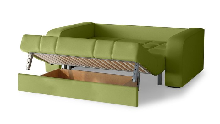 Диван-кровать Дендра S зеленого цвета - лучшие Прямые диваны в INMYROOM