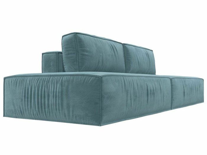 Прямой диван-кровать Прага лофт бирюзового цвета - лучшие Прямые диваны в INMYROOM