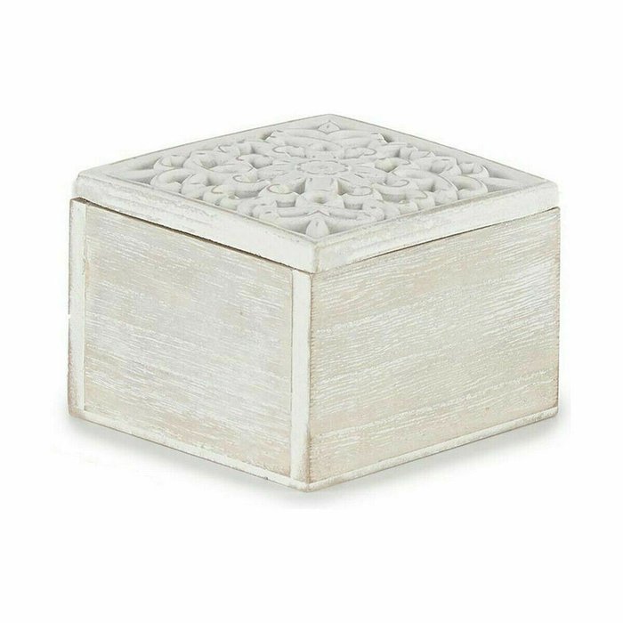 Набор шкатулокБелый Деревянный 11,5 x 8 x 11,5 cm (6 штук) - лучшие Шкатулки в INMYROOM Набор шкатулокБелый Деревянный 11,5 x 8 x 11,5 cm (6 штук) - лучшие Шкатулки в INMYROOM