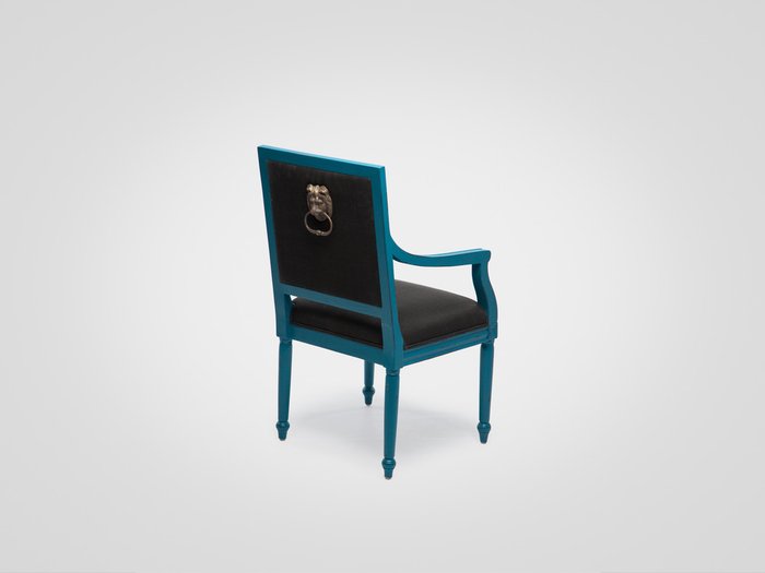 Кресло из дерева махагони с квадратной спинкой - купить Интерьерные кресла по цене 53390.0